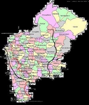 Kerala Malappuram Area (Sq Kms) 38,852 3,554 No. of Districts 14 - No. of Villages 1018 135 No. of 60 7 Municipalities No.