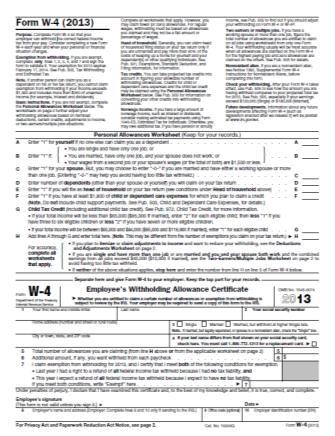 FORM W-4 REQUIRED POSTERS State and Federal laws require that employers conspicuously post a number of posters where they can be read by employees.