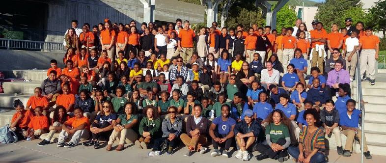 Recruiting Future Mustangs (part 1) April 2017 about one hundred students from Fortune Schools of Sacramento and San Bernardino Counties visited Cal Poly and were greeted by several members of Cal