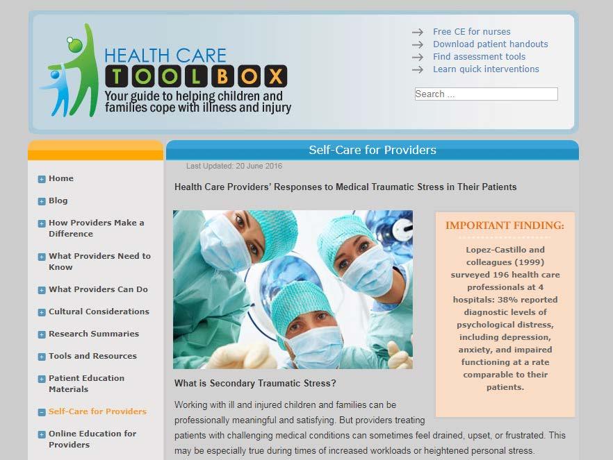 RESOURCES Website for Health Care
