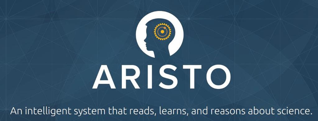 AI2 s Projects: Aristo (started in 2014) AI passing 4th-grade science exam?