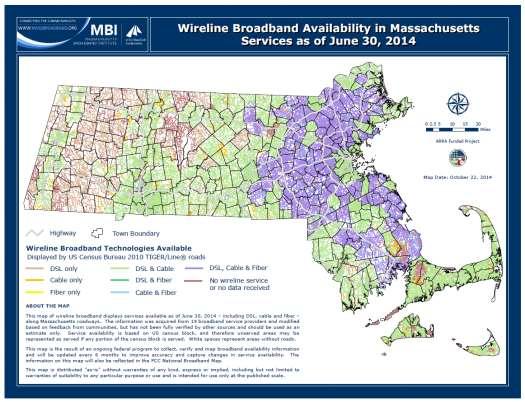 Of the 29 municipalities in the CEDS Region, only 16 have access to a cable TV broadband system, which is the most common technology for accessing broadband services.