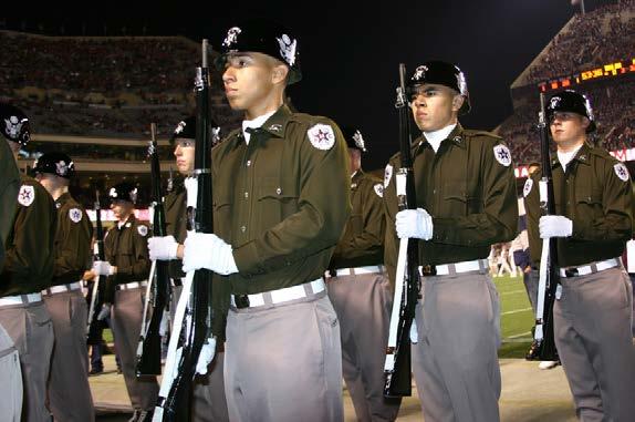 This is a parade and show unit composed of junior and senior Cadets who represent the university at events across Texas.