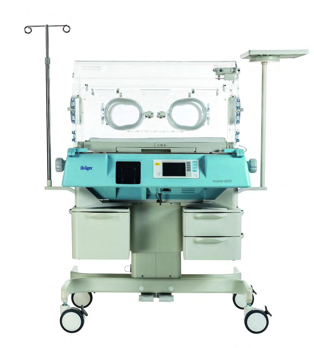 Isolette 8000 Neonatal Closed Care Dräger sets the standard for thermoregulation with a host of performance features designed to provide a stable, cocoon-like environment for