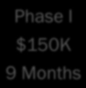 SBIR/STTR Grant Phases Phase I $150K 9