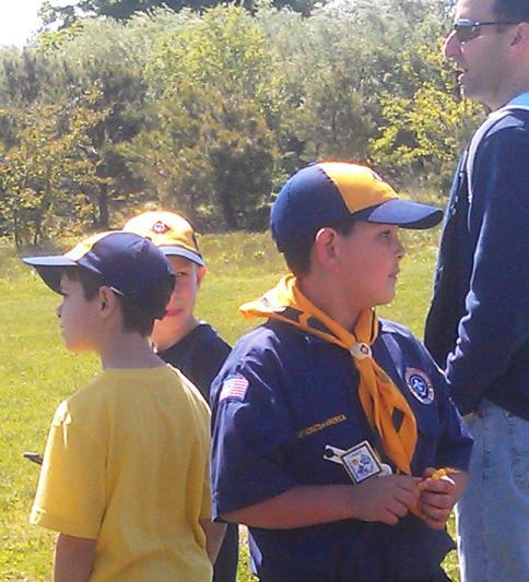 EWF Scouts join in fun at Edgewood Local scout troops joined the Edgewood Flyers