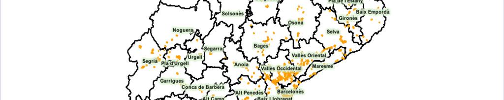 MAP OF THE INDUSTRIAL PARKS OF CATALONIA Source: Unió