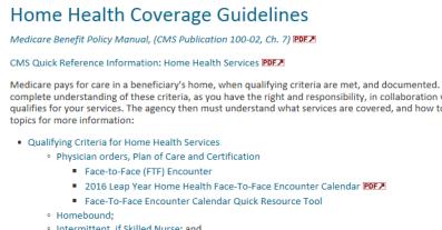 Health Coverage Guidelines Web page http://www.cgsmedicare.