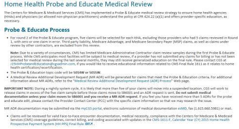 Probe and Educate Round 2 11 Probe and Educate http://www.cgsmedicare.