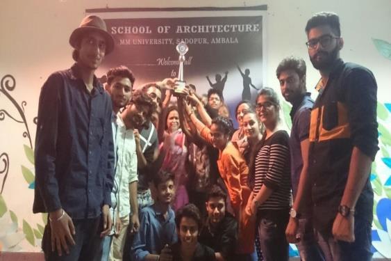 by the students and faculty. Srijan 16 was organised in which students exhibited their hidden talents in various art and architecture events.