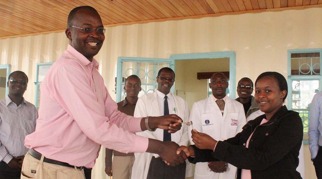 Handover of the repaired Engineer District Hospital comprehensive care centre Infrastructure for Health Ol Kalou District Hospital Repairs estimated at Kshs 6,420,326 are underway at Ol Kalou