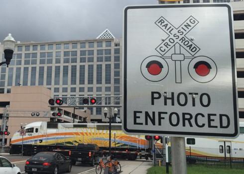 grade crossing violations City installed photo enforcement