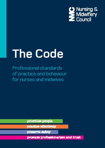 NMC Code Making The Code central to practice Professional nurse meetings - agenda items aligned to the