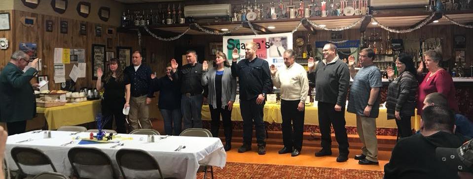 OAK HILL-DURHAM INSTALLS 2018 OFFICERS The 2018 officers for the Oak Hill-Durham Volunteer Fire Company were recently installed at a dinner at the firehouse.
