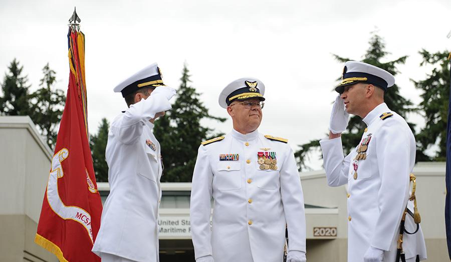 July 25: Maritime Force Protection Unit Bangor Change of Command CG MFPU Bangor change of command Bangor WA Cmdr. Michael L. Schoonover relieved Cmdr. Thomas P.