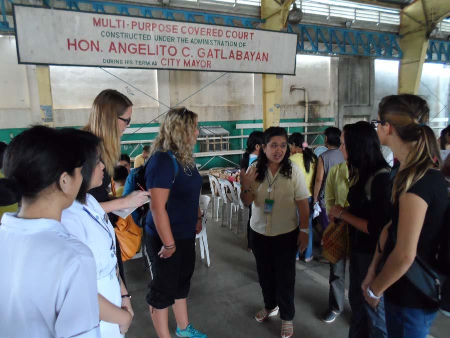 9 (Permission granted to take picture) Mary Anne providing us with tour of local clinic We then had time to ask them about major health conditions in the Antipolo population and any statistics they