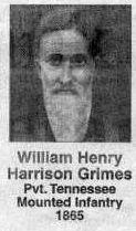 He died October 18, 1912, and is buried in Grimes Cemetery, Putnam Co., TN, located behind Samaria Church of Christ on Burgess Falls Road.
