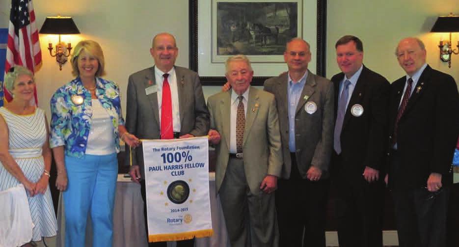 Albemarle County Rotary Celebrates 100% Paul Harris Fellows It s a rare occasion when a club celebrates 100% Paul Harris Fellows, and the Rotary Club of Albemarle County achieved that distinction
