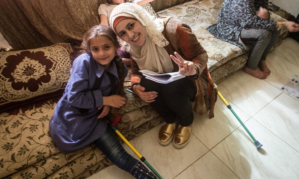 SUCCESS STORIES 15 Safa the girl with courage Caption Health assistance and inclusion for marginalized people with disabilities from the Syrian refugee and host communities in Irbid and Amman