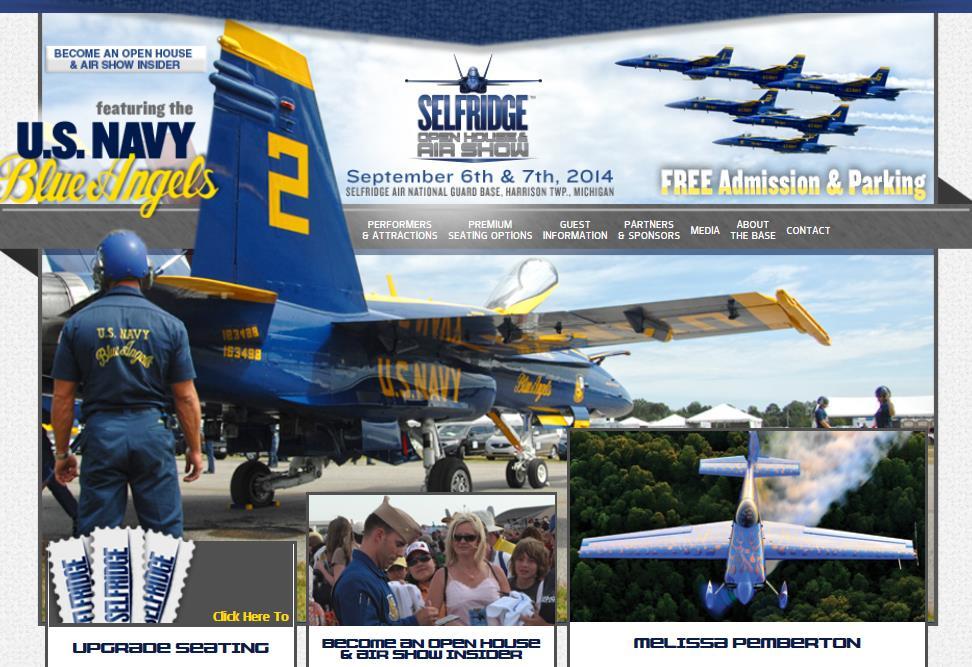 SELFRIDGE AIRSHOW - September 6 th & 7 Th 2014 Selfridge Air National Guard Base is located east of Mount Clemens along the shore of