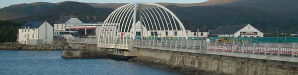 This new bridge provides for the first time, a pedestrian access from Achill Sound Village