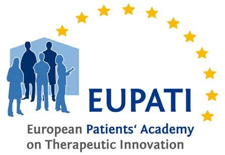EUPATI: Training patients as partners in medicines R&D Launched Feb 2012, runs for 5 years, 30 consortium members, PPP of EU Commission and EFPIA will develop and provide, objective, credible,