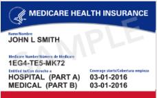 Medicare Card New Look 11-characters in length Made