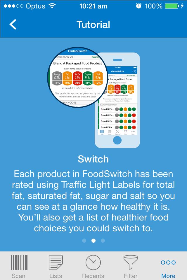 FoodSwitch Helps customers make healthier