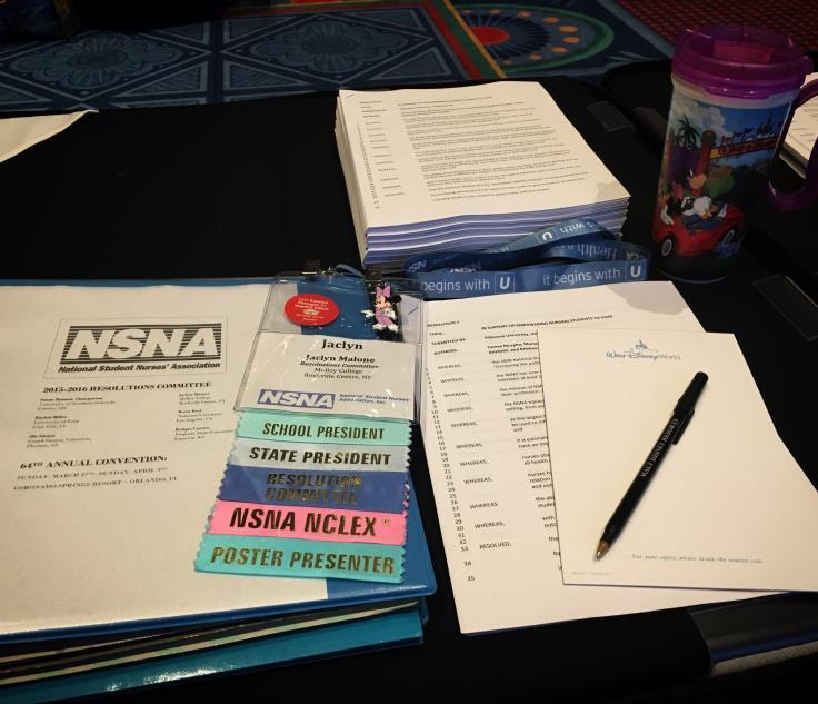 Resolutions are presented on matters of importance to NSNA, its members and