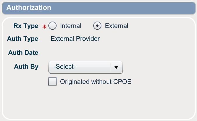 Core 1: CPOE If originafng the Rx on paper, click Originated without CPOE checkbox