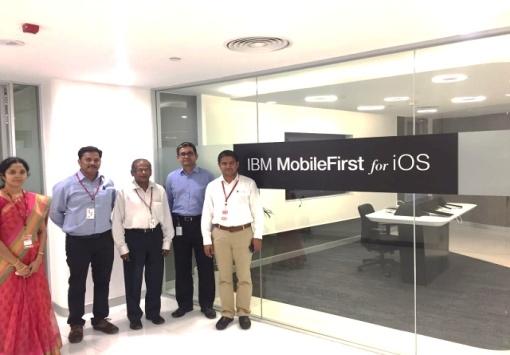 ios Meeting at IBM, Bangalore Digital Enterprise - ios meeting was held at IBM, Bangalore on 25102016 Prof MSomasundaram, Dr Sheerin Banu and Mr Naresh Sammeta from Digital Enterprise