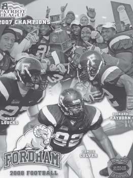Table of Contents CREDITS The 2008 Fordham Rams Football Media Guide was designed, written, and edited by the Fordham University Office of Sports Media Relations.