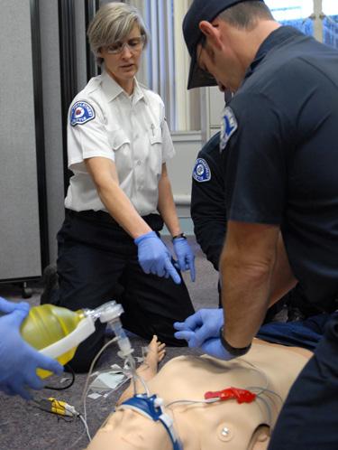 EMTs can do a great deal to treat ventricular fibrillation definitively, or to prime the patients body with high-performance CPR for further intervention by paramedics.