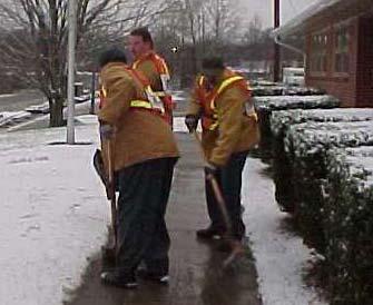 COMMUNITY WORK SERVICE JOBS FOR STATE PRISONERS February 1-29, 2004 WESTERN AREA Maggie Valley Inmates building and edging sidewalks, February 9-20.