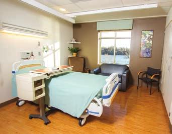 Cloud Hospital Inpatient Rehabilitation Unit provides holistic care in a serene setting, with views of nature and a calming landscape.
