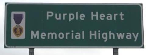 Ventura County Veteran Dedicated Highways Purple Heart Memorial Highway Highway 101 The Purple Heart Trail is a highway network across the nation.