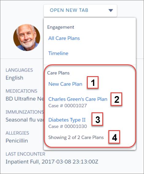 Manage Complex Patients with Concurrent Care Plans Select All Care Plans (1) to view and manage all the care plans related to the patient.