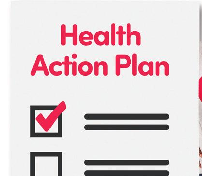 After your health check You will be given a health action plan.