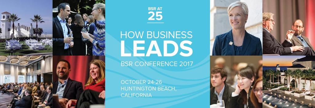 BSR Conference 2017 October 24-26 Huntington Beach, California.