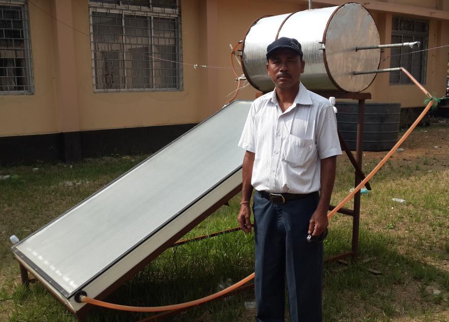 ntrepreneurs from local village: Solar Water reatment Plant : ando and Khurmi of Madhutila Village is manufacturing a low