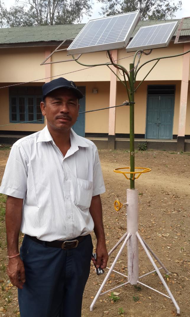 Solar ree- Inspired by Solar ree structure Prof V Deshpande, Director, I Silchar plan to implement a prototype unit at IS.