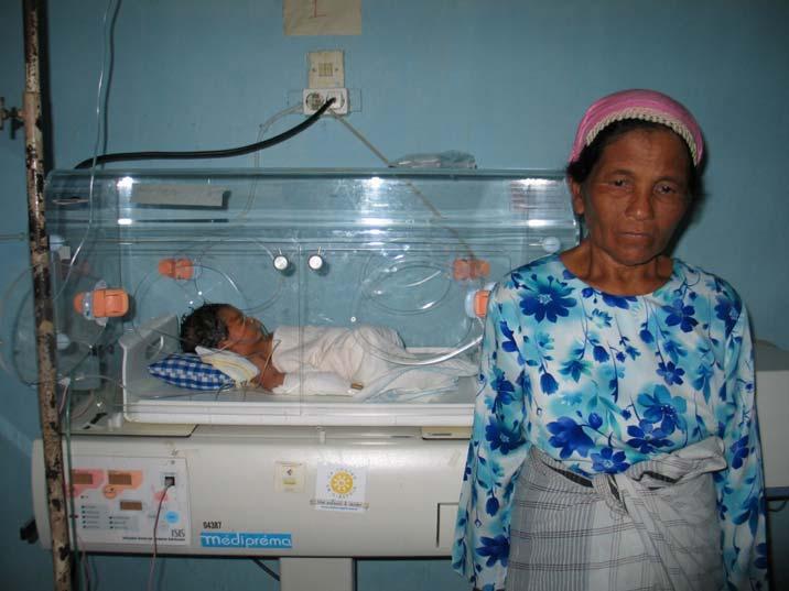 are non-functional within 5 years Donated incubator from France in