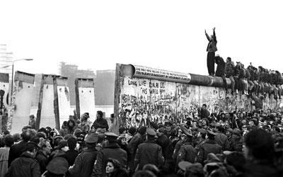 FALL OF THE BERLIN WALL In 1989 Gorbachev tells East Germany they are independent of Soviet rule and he will not stop East Berliners from crossing over into West Berlin.
