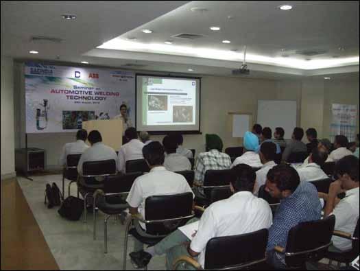 5 AUTOMOTIVE WELDING TECHNOLOGY Automotive Welding Technology, 29th August 2012, Gurgaon A seminar on Automotive Welding Technology was conducted by SAENIS in association with Denyo India and ABB