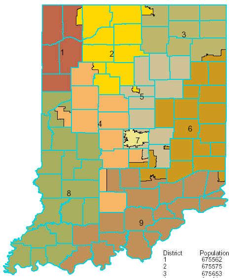 INDIANA CONGRESSIONAL DISTRICTS NWSC
