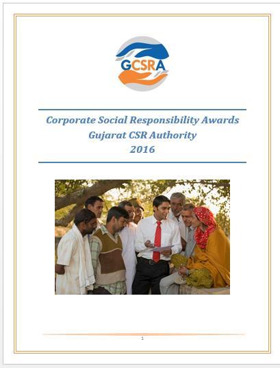 Pg. 2 Introduction The Gujarat Corporate Social Responsibility Authority (GCSRA) has been established by the State Government of Gujarat with an objective to co-ordinate, monitor and implement the