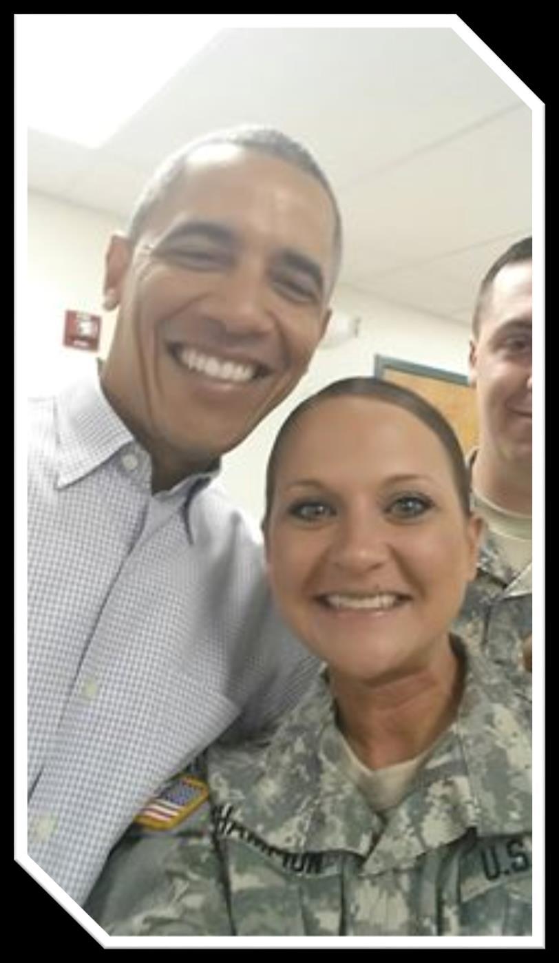 Sgt. Jennifer Champion President Barack Obama visited Mayflower and Vilonia to tour the devastation.