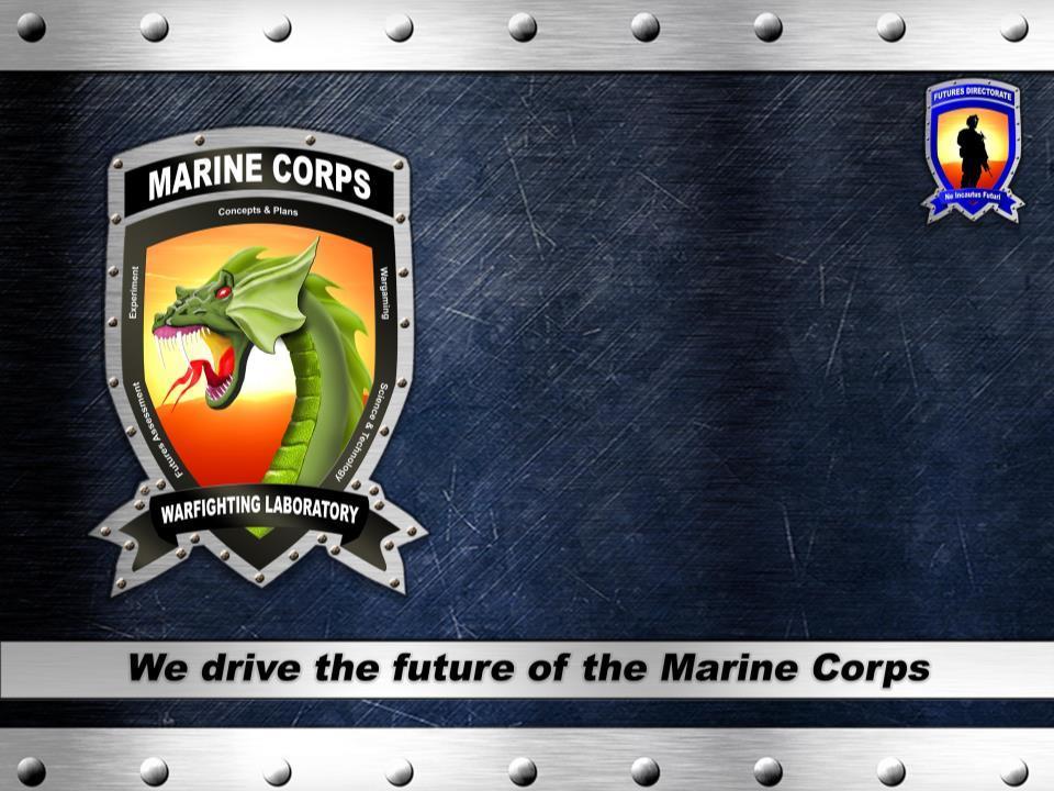 Marine Corps Warfighting Laboratory 25 October 2017 22d Expeditionary