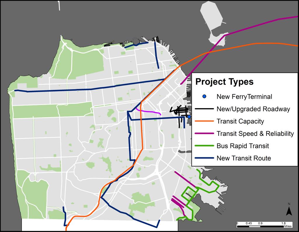 Other projects in this Tier would provide significant benefits with relatively high capital and/or operating costs: Muni Service Expansion to Accommodate Growth, the Southeast Waterfront transit
