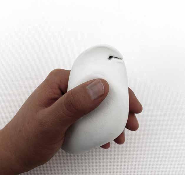 molded rigid polymer and polyurethane foam Foam handle is